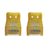 Tripp Lite Cat6a 10G Snagless Molded UTP Ethernet Cable (RJ45 M/M), PoE, Yellow, 20 ft. (6.1 m) — Being Shipped