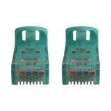 Tripp Lite Cat6a 10G Snagless Molded UTP Ethernet Cable (RJ45 M/M), PoE, Aqua, 2 ft. (0.6 m) — Being Shipped