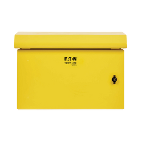 Tripp Lite SmartRack Industrial Enclosure, NEMA 3R, Wall Mount, Metal, Locking, Fan With Thermal Switch, 16.5 in. Depth, 6U, Yellow — Being Shipped