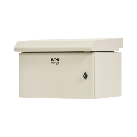 Tripp Lite SmartRack Industrial Enclosure, NEMA 3R, Wall Mount, Metal, Locking, Hinged Back, Fan With Thermal Switch, 28 in. Depth, 9U, Gray — Being Shipped