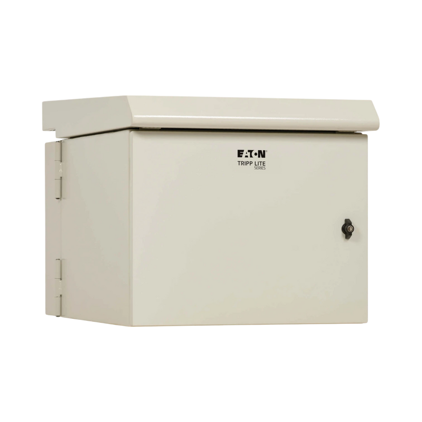 Tripp Lite SmartRack Industrial Enclosure, NEMA 3R, Wall Mount, Metal, Locking, Hinged Back, Fan With Thermal Switch, 32 in. Depth, 9U, Gray — Being Shipped