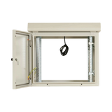 Tripp Lite SmartRack Industrial Enclosure, NEMA 3R, Wall Mount, Metal, Locking, Hinged Back, Fan With Thermal Switch, 32 in. Depth, 9U, Gray — Being Shipped