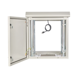 Tripp Lite SmartRack Industrial Enclosure, NEMA 3R, Wall Mount, Metal, Locking, Hinged Back, Fan With Thermal Switch, 28 in. Depth, 12U, Gray — Being Shipped