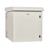 Tripp Lite SmartRack Industrial Enclosure, NEMA 3R, Wall Mount, Metal, Locking, Hinged Back, Fan With Thermal Switch, 28 in. Depth, 12U, Gray — Being Shipped