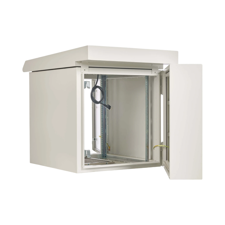 Tripp Lite SmartRack Industrial Enclosure, NEMA 3R, Wall Mount, Metal, Locking, Hinged Back, Fan With Thermal Switch, 28 in. Depth, 12U, Gray — Being Shipped