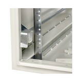 Tripp Lite SmartRack Industrial Enclosure, NEMA 3R, Wall Mount, Metal, Locking, Hinged Back, Fan With Thermal Switch, 28 in. Depth, 12U, Gray — Being Shipped