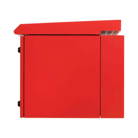 Tripp Lite SmartRack Industrial Enclosure, NEMA 3R, Wall Mount, Metal, Locking, Hinged Back, Fan With Thermal Switch, 28 in. Depth, 12U, Red — Being Shipped