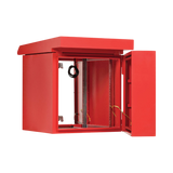 Tripp Lite SmartRack Industrial Enclosure, NEMA 3R, Wall Mount, Metal, Locking, Hinged Back, Fan With Thermal Switch, 28 in. Depth, 12U, Red — Being Shipped