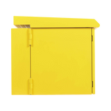Tripp Lite SmartRack Industrial Enclosure, NEMA 3R, Wall Mount, Metal, Locking, Hinged Back, Fan With Thermal Switch, 28 in. Depth, 12U, Yellow — Being Shipped