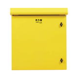 Tripp Lite SmartRack Industrial Enclosure, NEMA 3R, Wall Mount, Metal, Locking, Hinged Back, Fan With Thermal Switch, 28 in. Depth, 12U, Yellow — Being Shipped