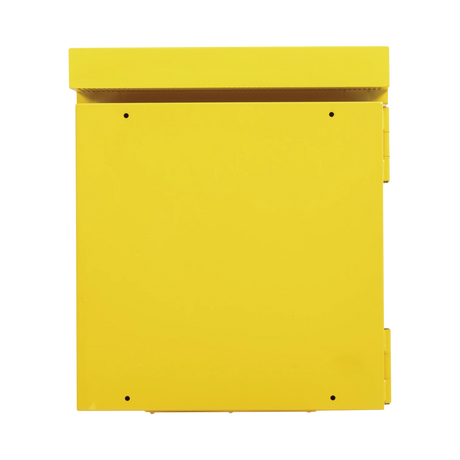 Tripp Lite SmartRack Industrial Enclosure, NEMA 3R, Wall Mount, Metal, Locking, Hinged Back, Fan With Thermal Switch, 28 in. Depth, 12U, Yellow — Being Shipped