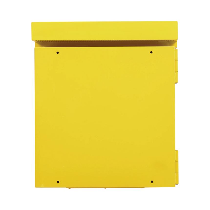 Tripp Lite SmartRack Industrial Enclosure, NEMA 3R, Wall Mount, Metal, Locking, Hinged Back, Fan With Thermal Switch, 28 in. Depth, 12U, Yellow — Being Shipped