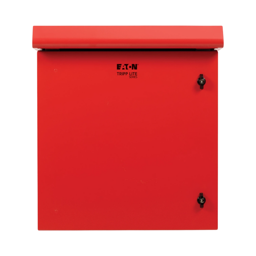 Tripp Lite SmartRack Industrial Enclosure, NEMA 3R, Wall Mount, Metal, Locking, Fan With Thermal Switch, 23 in. Depth, 12U, Red — Being Shipped