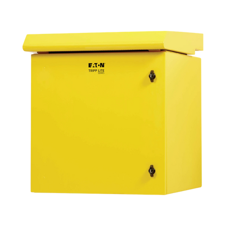 Tripp Lite SmartRack Industrial Enclosure, NEMA 3R, Wall Mount, Metal, Locking, Fan With Thermal Switch, 23 in. Depth, 12U, Yellow — Being Shipped