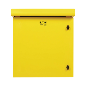 Tripp Lite SmartRack Industrial Enclosure, NEMA 3R, Wall Mount, Metal, Locking, Fan With Thermal Switch, 23 in. Depth, 12U, Yellow — Being Shipped