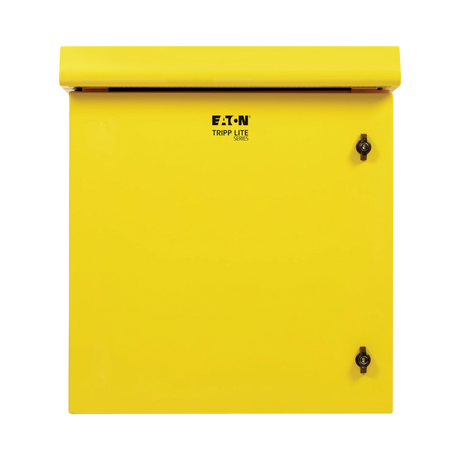Tripp Lite SmartRack Industrial Enclosure, NEMA 3R, Wall Mount, Metal, Locking, Fan With Thermal Switch, 23 in. Depth, 12U, Yellow — Being Shipped