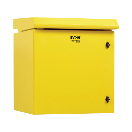Tripp Lite SmartRack Industrial Enclosure, NEMA 3R, Wall Mount, Metal, Locking, Fan With Thermal Switch, 23 in. Depth, 12U, Yellow — Being Shipped
