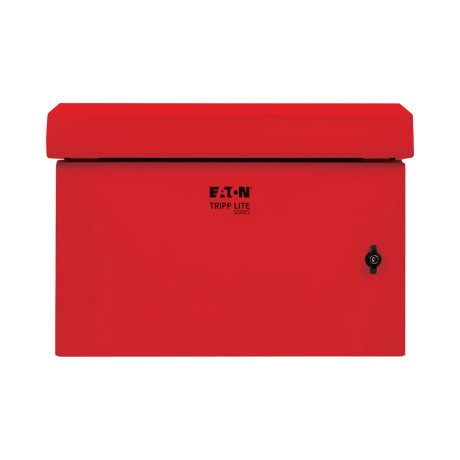 Tripp Lite SmartRack Industrial Enclosure, NEMA 3R, Wall Mount, Metal, Locking, Fan With Thermal Switch, 16.5 in. Depth, 6U, Red — Being Shipped