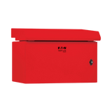 Tripp Lite SmartRack Industrial Enclosure, NEMA 3R, Wall Mount, Metal, Locking, Fan With Thermal Switch, 16.5 in. Depth, 6U, Red — Being Shipped