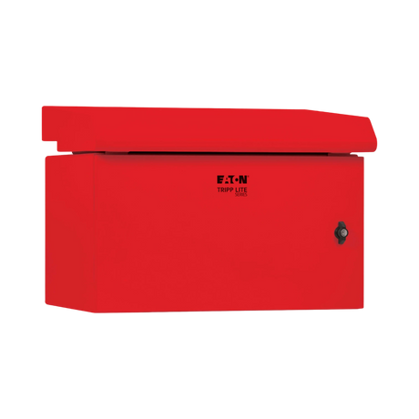 Tripp Lite SmartRack Industrial Enclosure, NEMA 3R, Wall Mount, Metal, Locking, Fan With Thermal Switch, 16.5 in. Depth, 6U, Red — Being Shipped