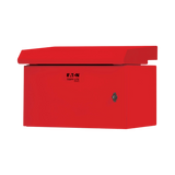 Tripp Lite SmartRack Industrial Enclosure, NEMA 3R, Wall Mount, Metal, Locking, Fan With Thermal Switch, 16.5 in. Depth, 6U, Red — Being Shipped