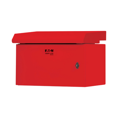 Tripp Lite SmartRack Industrial Enclosure, NEMA 3R, Wall Mount, Metal, Locking, Fan With Thermal Switch, 16.5 in. Depth, 6U, Red — Being Shipped