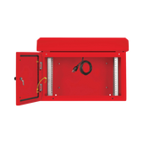 Tripp Lite SmartRack Industrial Enclosure, NEMA 3R, Wall Mount, Metal, Locking, Fan With Thermal Switch, 16.5 in. Depth, 6U, Red — Being Shipped