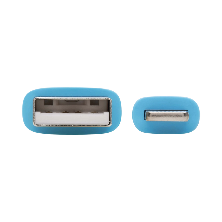 Tripp Lite Safe-IT 6ft USB-A to Lightning Antibacterial Cable (Blue) — Being Shipped