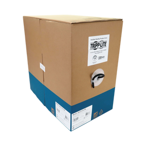 Tripp Lite Cat6a 10G Solid Core UTP Bulk Ethernet Cable, CMR Rated, Black, 1000 ft. (305 m) — Being Shipped