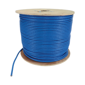 Tripp Lite Cat8 25G/40G Solid Core S/FTP Bulk Ethernet Cable, CMR Rated, Blue, 1000 ft. (305 m) — Being Shipped