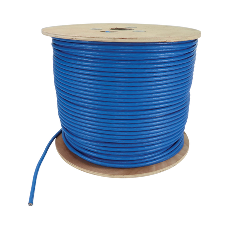 Tripp Lite Cat8 25G/40G Solid Core S/FTP Bulk Ethernet Cable, CMR Rated, Blue, 1000 ft. (305 m) — Being Shipped