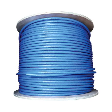 Tripp Lite Cat8 25G/40G Solid Core S/FTP Bulk Ethernet Cable, CMR Rated, Blue, 1000 ft. (305 m) — Being Shipped