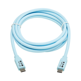 Tripp Lite 6ft Safe-IT 240W Antibacterial USB-C Cable (Light Blue) — Being Shipped