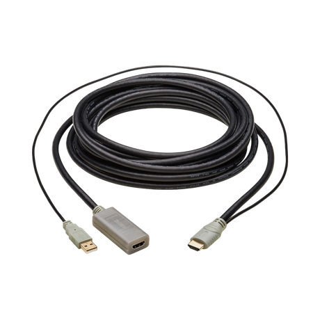 Tripp Lite HDMI Extension Cable with Active Repeater (M/F), 4K 60 Hz, HDR, 4:4:4, HDCP 2.2, 15 ft. (4.6 m), TAA — Being Shipped