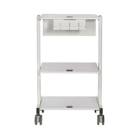 Tripp Lite Mobile Workstation with 2x Adjustable Shelves, 2x Metal Drawers, Locking Casters, TAA — Being Shipped