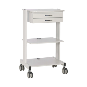 Tripp Lite Mobile Workstation with 2x Adjustable Shelves, 2x Metal Drawers, Locking Casters, TAA — Being Shipped