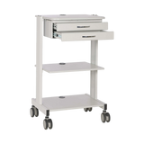 Tripp Lite Mobile Workstation with 2x Adjustable Shelves, 2x Metal Drawers, Locking Casters, TAA — Being Shipped