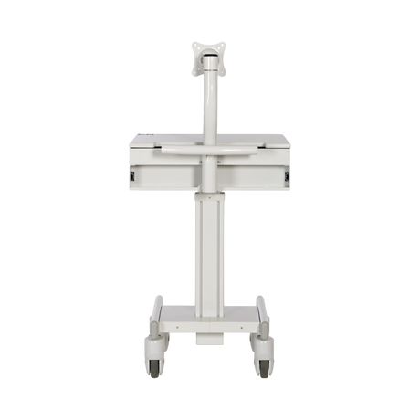 Tripp Lite Mobile Workstation with Monitor Arm, Casters, Locking Drawer, TAA-compliant — Being Shipped