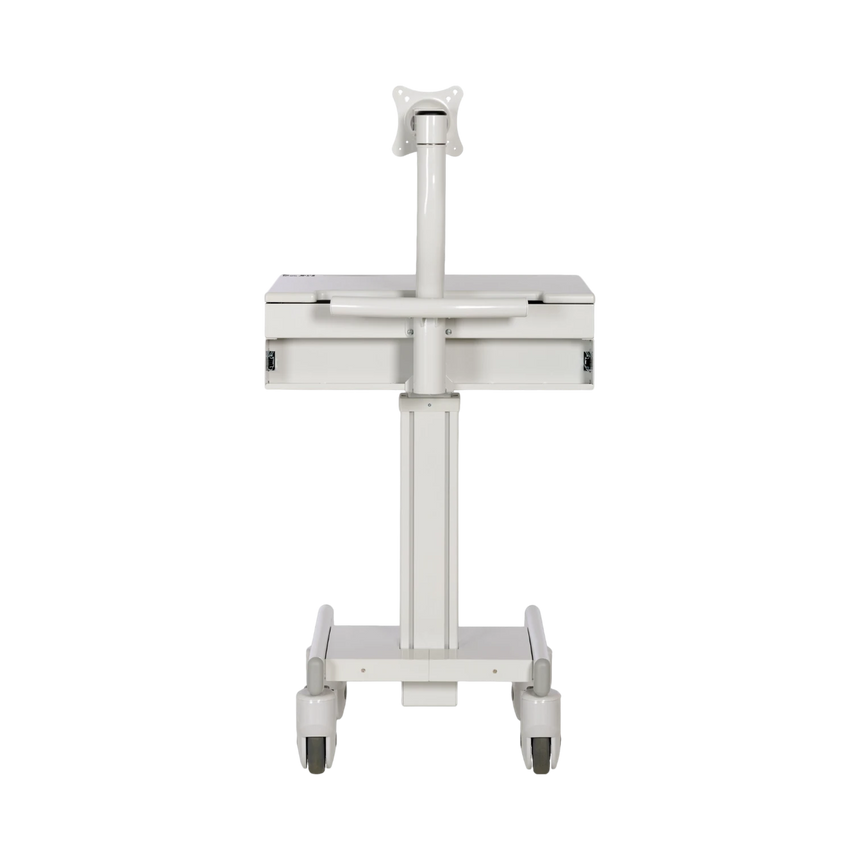 Tripp Lite Mobile Workstation with Monitor Arm, Casters, Locking Drawer, TAA-compliant — Being Shipped