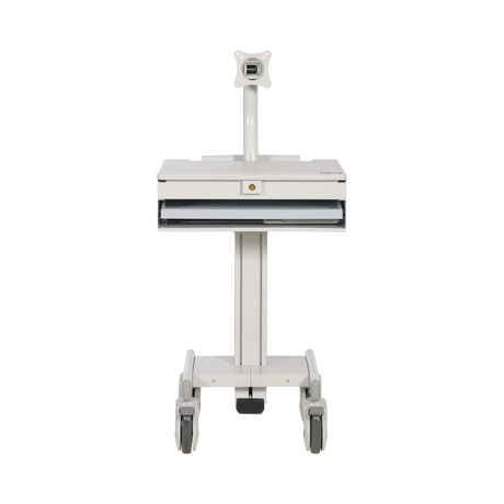 Tripp Lite Mobile Workstation with Monitor Arm, Casters, Locking Drawer, TAA-compliant — Being Shipped