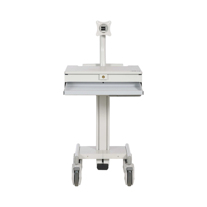 Tripp Lite Mobile Workstation with Monitor Arm, Casters, Locking Drawer, TAA-compliant — Being Shipped
