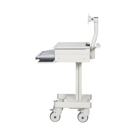 Tripp Lite Mobile Workstation with Monitor Arm, Casters, Locking Drawer, TAA-compliant — Being Shipped