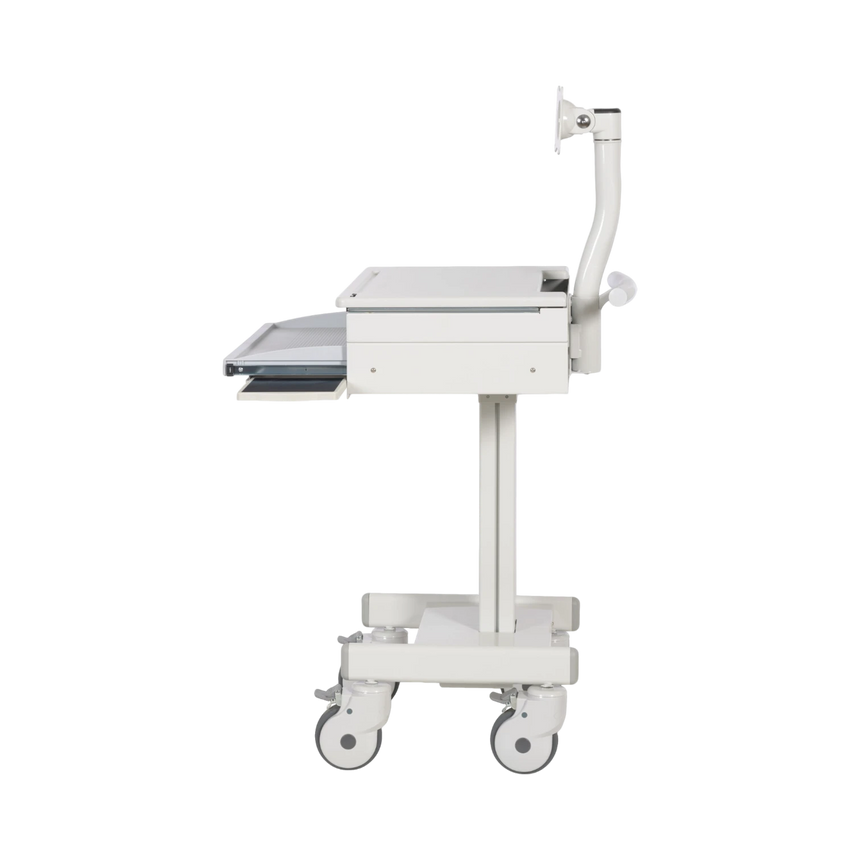 Tripp Lite Mobile Workstation with Monitor Arm, Casters, Locking Drawer, TAA-compliant — Being Shipped