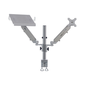 Tripp Lite Full-Motion Desktop Clamp for Laptop and 17" to 32" Monitor, Aluminum, TAA — Being Shipped