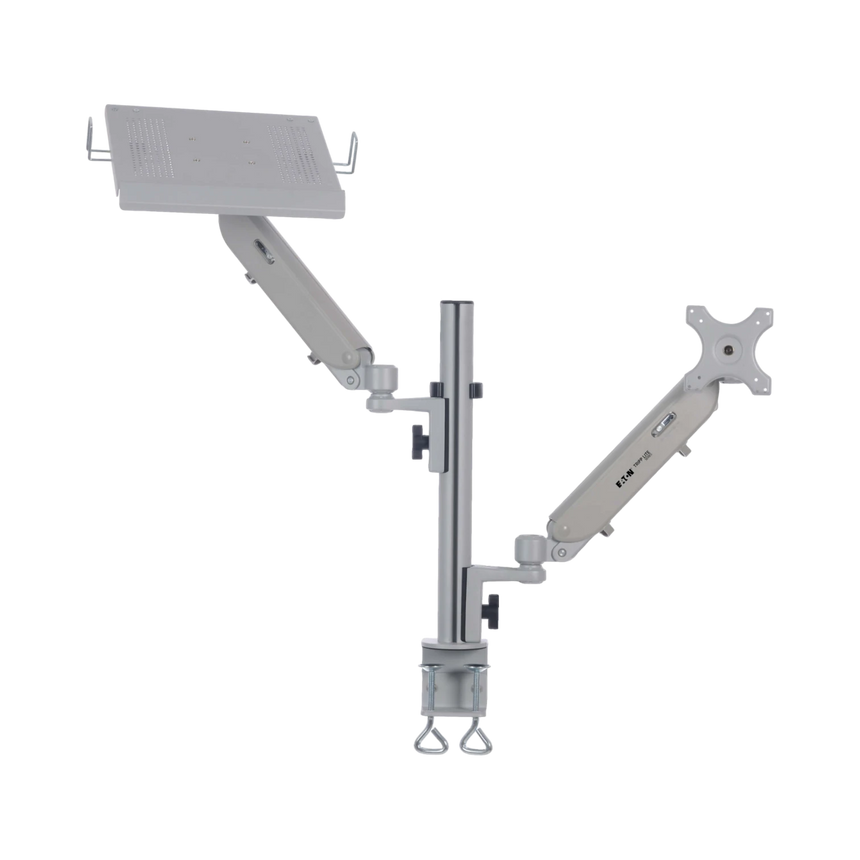 Tripp Lite Full-Motion Desktop Clamp for Laptop and 17" to 32" Monitor, Aluminum, TAA — Being Shipped