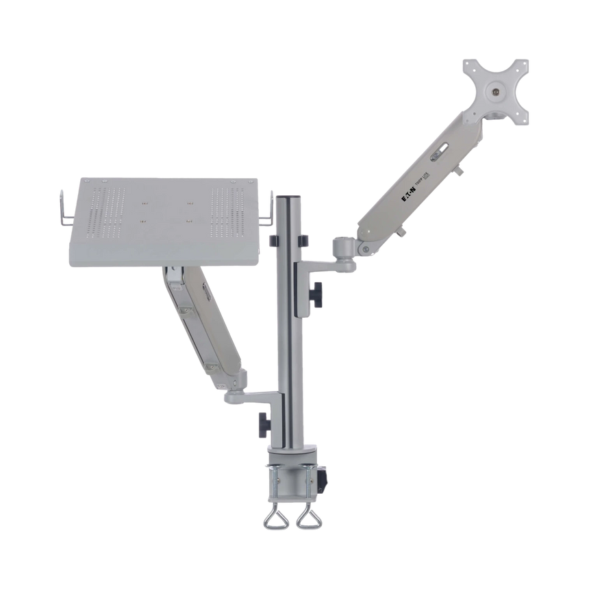 Tripp Lite Full-Motion Desktop Clamp for Laptop and 17" to 32" Monitor, Aluminum, TAA — Being Shipped
