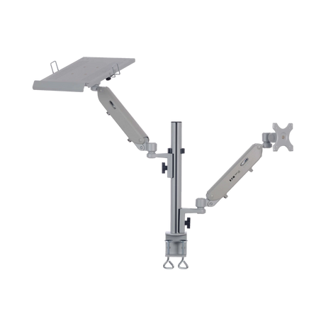 Tripp Lite Full-Motion Desktop Clamp for Laptop and 17" to 32" Monitor, Aluminum, TAA — Being Shipped