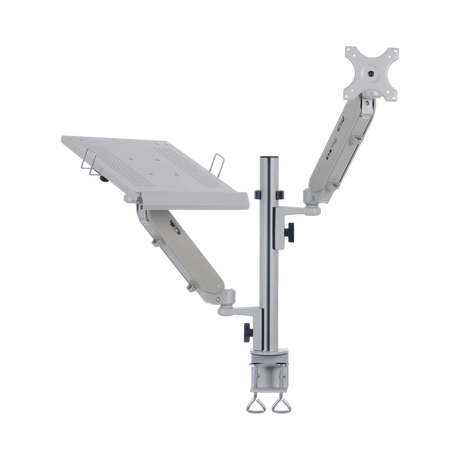 Tripp Lite Full-Motion Desktop Clamp for Laptop and 17" to 32" Monitor, Aluminum, TAA — Being Shipped