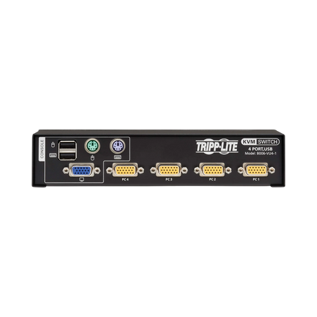 Tripp Lite 4-Port VGA KVM Switch for USB or PS/2 Keyboard/Mouse, TAA — Being Shipped