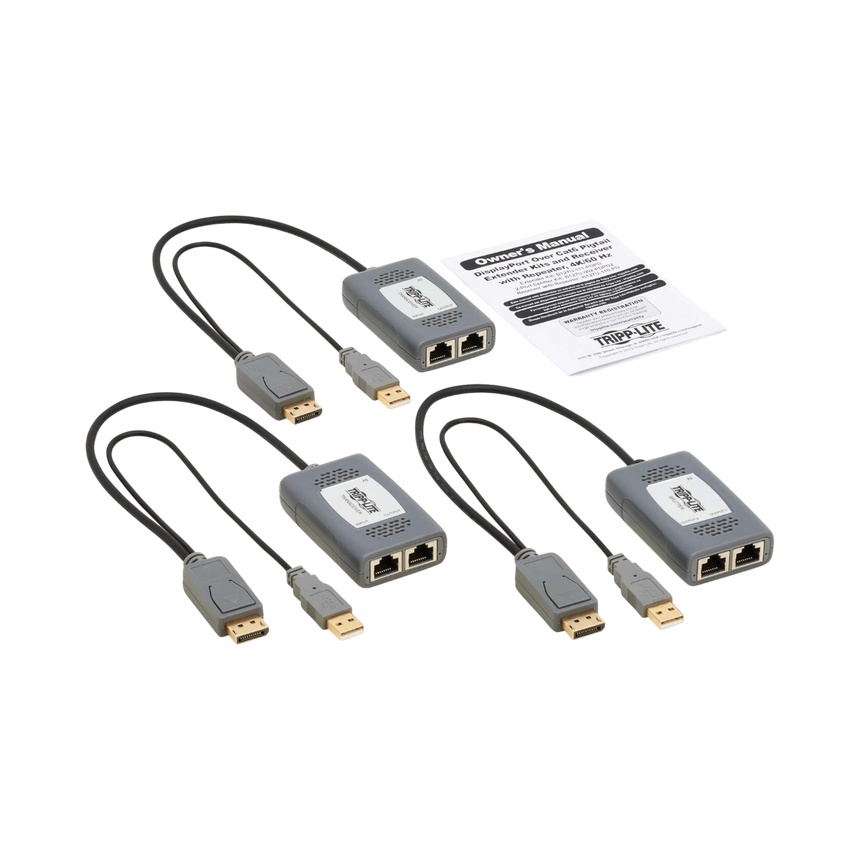 Tripp Lite 230ft Range 2-Port 4K DisplayPort Extender Kit Over Cat6 — Being Shipped